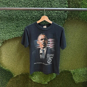 US President Obama Portrait T-shirt Small